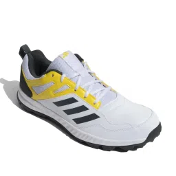 adidas Men's Cri Rise V2 M White & Yellow Cricket Shoes image 2