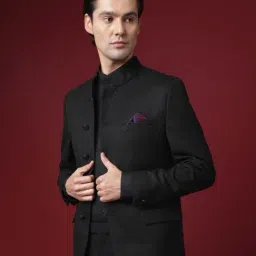 Rare Rabbit Black Polyester Solid Relaxed Fit Jacket-picture-40