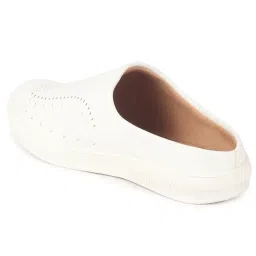 Fausto Men's White Mule Shoes image 2