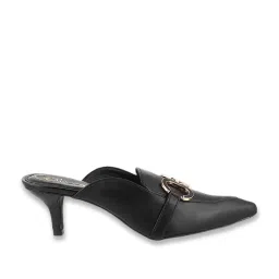 Catwalk Women's Black Mule Shoes image 2