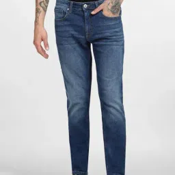 Jack & Jones Blue Cotton Skinny Fit Jeans-picture-19