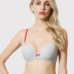 Van Heusen Comfort Fit Anti Bacterial Padded Solid Push-Up Bra - Lt Grey Melange-picture-13