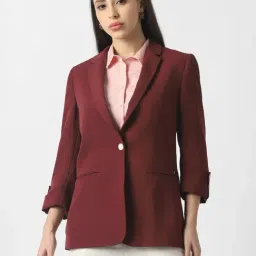 Van Heusen Maroon Regular Fit Blazer-picture-25
