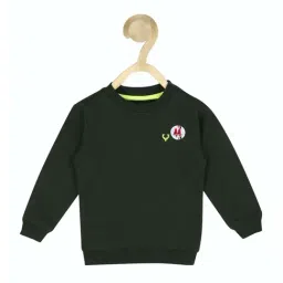 Allen Solly Junior Green Cotton Regular Fit Full Sleeves Sweatshirt-image-27