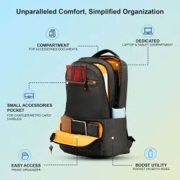 Red Tape 32 Grey Large Laptop Backpack image 2