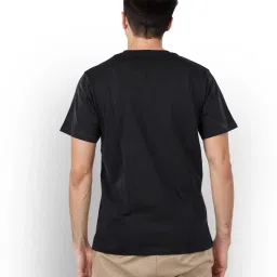 celio Celio* Brown Cotton Regular Fit Colour Block T-Shirts image 2