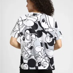 Forever 21 Black & White Cotton Printed T-Shirt image 2