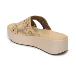 Yoho Women's Beige Casual Wedges image 5