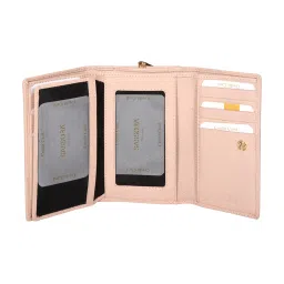 Sassora Lyla Light Pink Small Leather Wallet for Women image 5