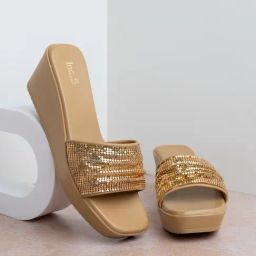 Inc.5 Women's Gold Wedges-picture-5