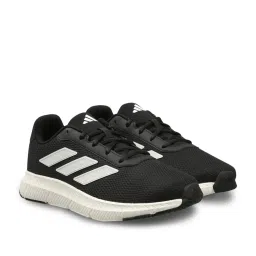 Adidas Men's AirHustle Black Running Shoes image 2