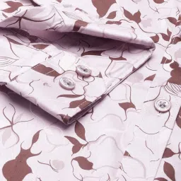 V Dot Purple Slim Fit Printed Shirt image 5