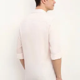 Allen Solly Pink Cotton Slim Fit Printed Shirt image 2