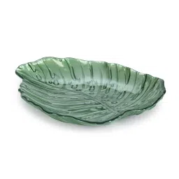 Pure Home and Living Green Glass Decorative Platter image 2