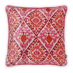 Pure Home and Living Pink Cotton Digital Print Cushion Cover image 2