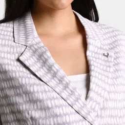 Allen Solly Lavender Printed Blazer image 5