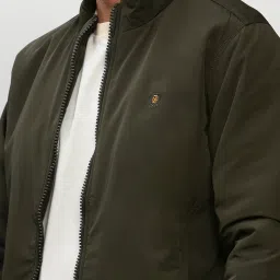 showoffff SHOWOFF Olive Slim Fit Jacket image 5