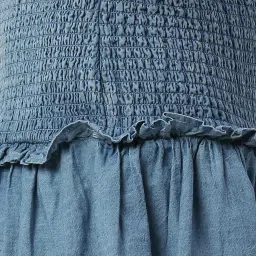 Pepe Jeans Blue Cotton A-Line Mini Skirt image 5