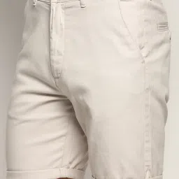 showoffff SHOWOFF Cream Slim Fit Shorts image 5