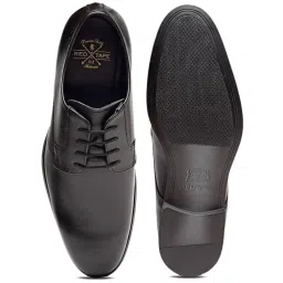 Red Tape Men's Jet Black Derby Shoes image 5