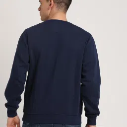 Turtle Navy Relaxed Fit Printed Sweatshirt image 2