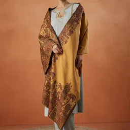 Pashmoda Women Paisley Woven Design Shawl-picture-17