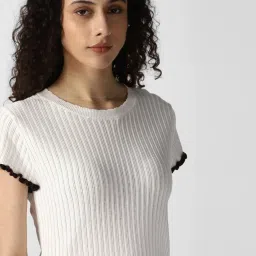 Van Heusen White Regular Fit Top image 5