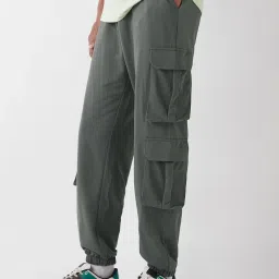 Bewakoof Grey Loose Fit Joggers image 2