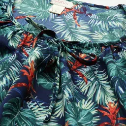 Qurvii Green Printed Top image 5