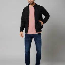 Cantabil Black Regular Fit Mock Collar Jacket image 5