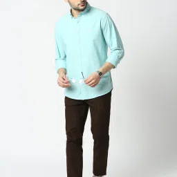 Dragon Hill Mint Green Slim Fit Shirt image 5