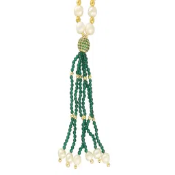 Sri Jagdamba Pearls Alluring Designer Lumba Pearl Rakhi image 2