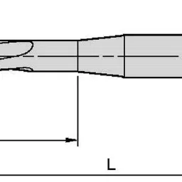 TOTEM 22 X 1.5mm Gold C Type HSSE Long Left Side Cutting Tap (IS-1976) image 2