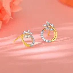 GIVA 18K Gold Corsage Lab Grown Diamond Earrings for Women-image-64