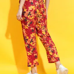 Oxolloxo Multicolor Printed Mid Rise Pants image 2
