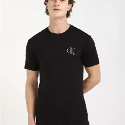 Calvin Klein Jeans Black Slim Fit T-Shirt-image-79