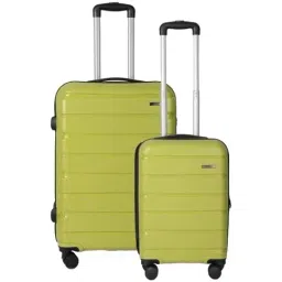 Teakwood Leathers Lime 8 Wheels Medium Hard Cabin Trolley Bag-image-23