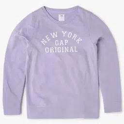 GAP Girls Purple Cotton Graphic Sweatshirt-picture-37