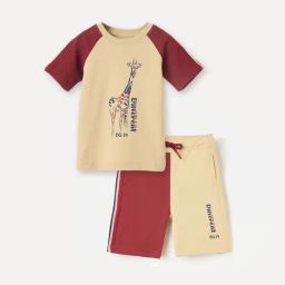Blue Giraffe Boys Beige T-Shirt-picture-32