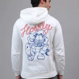 Free Authority Garfield Printed Regular Fit Hoodie For Men image 2