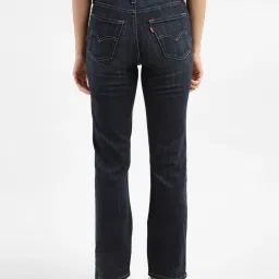 levi's Women's 724 Blue Straight Fit High Rise Jeans image 2