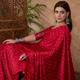 KALINI Ethnic Motifs Silk Blend Designer Bandhani Saree image 5