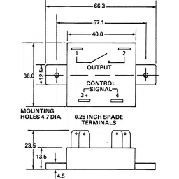SENSATA/CRYDOM Solid State Relay EZ Series 5 A RMS Load Panel Mount 280 V 15 DC Control, EZ240D5 image 4