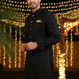 KISAH Woven Design Sherwani Set-picture-25