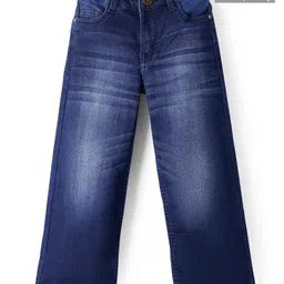 Pine Kids Full Length Washed Denim Jeans - Navy Blue-picture-21