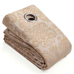 Saral Home Royalty Cotton Door Curtains 1pc, Beige. 4x7 Feet-picture-23