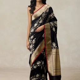 Anjaneya Sarees Woven Design Zari Silk Blend Banarasi Saree-picture-38