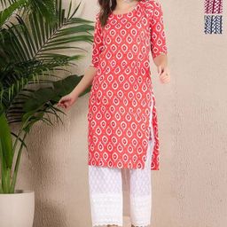 Anouk Rustic Selection Of 3 Abstract Printed Straight Kurtas-picture-33