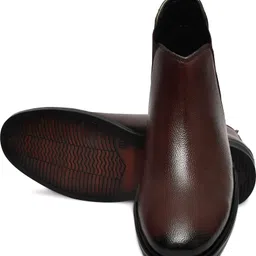 deuson Chelsea Boot Premium Quality Synthetic Vegan Leather & Light Weight Shoes, Boots For Men image 4