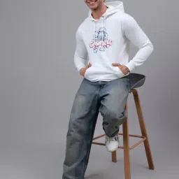 Free Authority Garfield Printed Regular Fit Hoodie For Men image 4